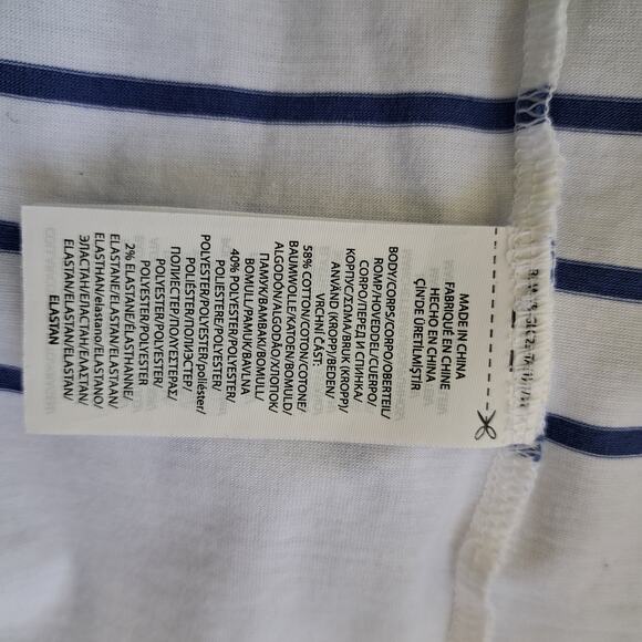 Ralph Lauren POLO Golf Women's Classic Stripe Top Long Sleeve Blue White Large - Picture 9 of 9